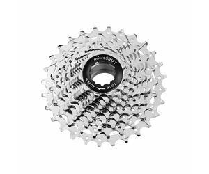 Cassetta 10v. microshift 11-28 per shimano-sram strada argento (venduta singolar