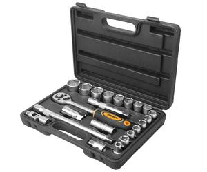 CASSETTA 22PZ CRICCHETTO REVERSIBILE CON BUSSOLE DA 1/2"