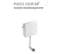 CASSETTA A ZAINO WC PUCCI VIVA ESTERNA 1 PULSANTE 9L 1 TASTO SILENZIOSA COMPLETA