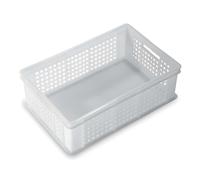 Cassetta Alimenti Service Forata Bianca 30x40x10 cm - Giganplast - Pasta Fresca