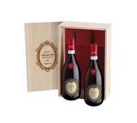 Cassetta Amarone Santico DOCG 2019 - Confezione 2 Bottiglie da 750ml - Vino Rosso Veneto - Corvina e Rondinella - 16% Vol - Corposo, Intenso e Speziato