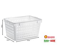 CASSETTA APERTA FORATA PER PANE SENZA COPERCHIO CM.53X36X34H