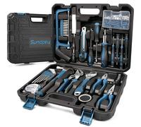 CASSETTA ATTREZZI COMPLETA 148 PCS SET ATTREZZI FAI DA TE BLU ATTREZZI PER LAVOR