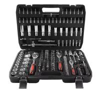 Cassetta Attrezzi Completa 171 Pz Set Di Chiavi A Bussola 1/4 3/8 1/2 Chiave A Cricchetto Punte Per Cacciavite Strumento Mano Strumento Di Riparazione Auto Chiave A Cricchetto Chiave