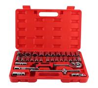 Cassetta Attrezzi Completa 32 Pz 1/2in DR Set Prese A Cricchetto Kit Strumenti Per Chiavi A La Riparazione Auto Strumenti La Casa Utensili Manuali Strumento A Cricchetto E Custodia