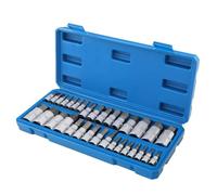 Cassetta Attrezzi Completa 32pcs Per Master Set Bussole Esagonali Chiavi A Brugola Kit Punte Chiave Esagonale A Cricchetto Strumento Pollici E Metrici 3/8 1/4 1/2 Presa Per Unità