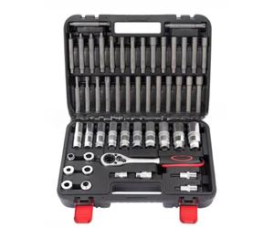 Cassetta Attrezzi Completa 50 Pezzi Set Boccole Strumento Rimozione Dado Puntone Ammortizzatore Set Boccole Puntone Superiore Speciale Rimuovi Il Manicotto Dello Strumento Installazione