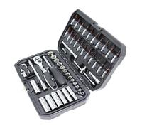 Cassetta Attrezzi Completa 53 Pz/scatola 1/4 Pollici Chiave A Cricchetto Cacciavite Drive Socket Set Di Chiavi Per La Bicicletta Moto Auto Riparazione Tool Set