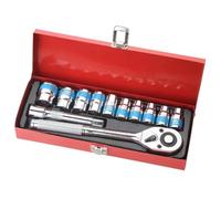 Cassetta Attrezzi Completa Chiave A Cricchetto Rapida Volante Da 24 Denti 1/2 Per Grande Scatola Da 12 Pezzi Set Di Strumenti Di Riparazione Automatica Strumento A Cricchetto E Custodia