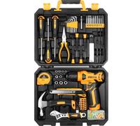 Cassetta Attrezzi Completa con Trapano Avvitatore Batteria 8V 126 Pezzi