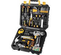 Cassetta Attrezzi Completa Con Trapano Avvitatore Batteria 8V, 126 Pezzi Valiget