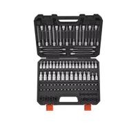 Cassetta Attrezzi Completa Set Di Bussole Per Punte SAE E Metriche Torx Esagonali Da 107 Pezzi Torx Esterno Antimanomissione Kit Di Attrezzi Per La Casa Extra Lungo Con Utensili Manuali