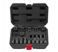 Cassetta Attrezzi Completa Set Di Chiavi A Bussola Per Pinza Freno Da 16 Pezzi AdattoSpeciale 1/2 "Chiave A Tubo A Testa Quadrata Utensili Manuali Strumento Di Riparazione Auto