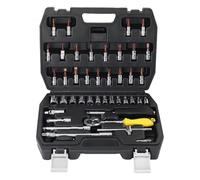 Cassetta Attrezzi Completa Set Di Kit Di Strumenti Da 46 Pezzi Kit Completo Di Strumenti Manuali Con Chiave A Bussola E Strumento Di Riparazione Per Auto Con Cacciavite Di Precisione