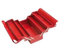 Cassetta Attrezzi Portautensili Acciaio 5 Scomparti Rosso Utilia hobby casa lav