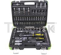 CASSETTA ATTREZZI SET CHIAVI A BUSSOLA ESAGONALI 94pz 1/2″ 1/4″ JBM