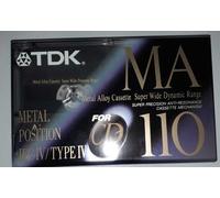 Cassetta audio TDK MA-110 Metal Position audiocassetta, musicassetta