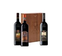 Cassetta Banfi "Le Vesti del Brunello", 3 bottiglie da 0,75 ℓ, Cassetta di legno