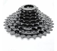Cassetta Bicicletta 8V 12-32T Rivestimento Nero | Acciaio ad resistenza, fluido, 8 velocità, rapporto 12-32T, ideale MTB