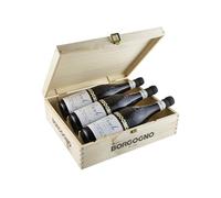 Cassetta Borgogno "Le Tre Vigne" con Barolo Cannubi, Fossati e Liste, 3 bottiglie da 0,75 ℓ, Cassetta di legno