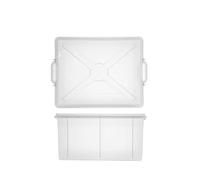 Cassetta Box Con Coperchio 50x40x26 Trasparente Giganplast