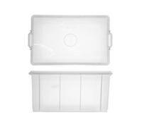 Cassetta Box Con Coperchio 62x40x31 Trasparente Giganplast