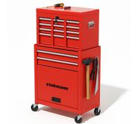 Cassetta Carrello Portautensili Mobiletto Staccabile 2in1 per Garage e Officina