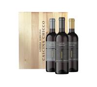 Cassetta Cascina Chicco con Nebbiolo, Roero Montespinato e Nebbiolo Mompissano