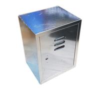 Cassetta Contatore Con Sportello Scritta Gas In Lamiera Zincata Cassetta Copri Contatore Spessore 0.6 Mm H60 X L60 X P25 Cm - Apertura Utile Sportello Hu56 X Lu56 Cm Aperta Posteriormente