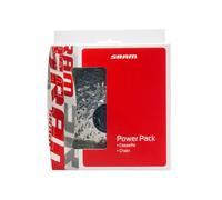 Sram Power Pack Pg-950 Pc-951 Chain Cassette Argento 9s / 11-34t Silver
