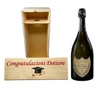 Cassetta Champagne Personalizzabile con le tue Foto e Frasi + Bottiglia, Ottima idea Regalo Ideale per le feste (Dom Perignon Vintage 2010, 75 cl)