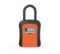 Cassetta Chiavi con Codice Scatola portaoggetti for chiavi montata a parete, scatola di sicurezza portatile con combinazione a 4 cifre, scatola di sicurezza con codice ripristinabile, scatola di sicur