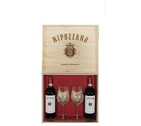 Cassetta Con 2 Nipozzano Riserva Frescobaldi + 2 Calici