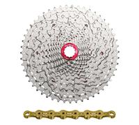 Cassetta con catena Sunrace Mz800 11-51 Shimano Argenté