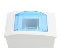 Cassetta Contatore Elettrico in ABS Blu Coperchio Trasparente | Aperture di Ventilazione e Fori di Montaggio, per Interni o Esterni, Ispezioni Rapide, Uso