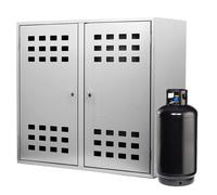 Cassetta da Esterno per 2 Bombole Gas da 15 Kg in Lamiera Zincata 90 x 98 x
