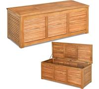 Cassetta da giardino COSTWAY in legno di acacia, capacità di carico 160 kg, cassetta di stoccaggio, panca da giardino, cassetta per cuscini, cassetta per cuscini, per giardino e cortile, 120x45x45cm
