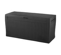 KETER Baule da Esterno Contenitore Porta Attrezzi in Resina 116,7x44,7x57h cm colore Grafite Comfy - K229525 K939 KK