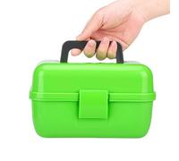 Cassetta Da Resistente E Leggera,Porta Esche Portatile A Doppio Strato Compatto,Organizer portattrezzi da con maniglia - Per Uomo Outdoor Ami Artificiali Esche Barca Kayak Riva