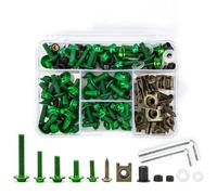 Cassetta degli attrezzi 177PCS Moto Carena Completa Bulloni Kit Viti Dado per Pegaso RSV Per Mille RS50 Rs 660 125 Rsv4 Rs660 Per Shiver 750(Green)