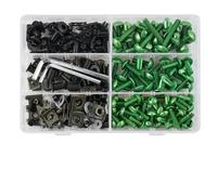 Cassetta degli attrezzi 223 Pz Carenatura Bullone Dado Viti Corpo Per YZF R1 R3 R6 R6S R25 FZ1 FZ6 FZ8 MT07 MT09 FZ07 FZ09 Per Tracer FZR 600 750R(Green)