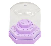 Cassetta degli attrezzi a 48 posizioni, igienica, liscia, facile da pulire, in ABS, per vetrina per punte da trapano artistiche da studio