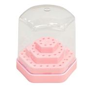 Cassetta degli attrezzi a 48 posizioni, igienica, liscia, facile da pulire, in ABS, per vetrina per punte da trapano artistiche da studio