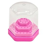 Cassetta degli attrezzi a 48 posizioni, igienica, liscia, facile da pulire, in ABS, per vetrina per punte da trapano artistiche da studio