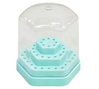 Cassetta degli attrezzi a 48 posizioni, igienica, liscia, facile da pulire, in ABS, per vetrina per punte da trapano artistiche da studio