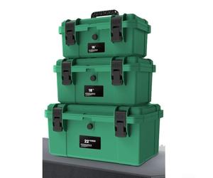 Cassetta degli attrezzi a doppio strato con valutazione impermeabile verificata a 1 metro di profondità per 30 minuti e struttura in plastica ABS rinforzata (40,6 cm)