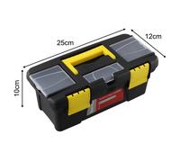 Cassetta degli attrezzi a due strati design versatile maniglia rinforzata per or