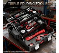 Cassetta degli attrezzi Cassetta degli attrezzi pieghevole multifunzione Custodia per attrezzi portatile Scatola per arte hardware Elettricista Organizzatore pieghevole multistrato