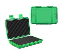 Cassetta degli attrezzi compatta sigillata organizer con spugna personalizzabile per piccole parti Strumenti Fotografia Gear - Custodia per il trasporto 200x135x42mm (verde)