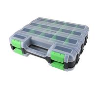 Cassetta Degli Attrezzi Con Coperchio Trasparente Organizzatori A 34 Scomparti Entrambi I Lati Con Divisori Rimovibili Per Viti Hardware Organizzatore Strumenti